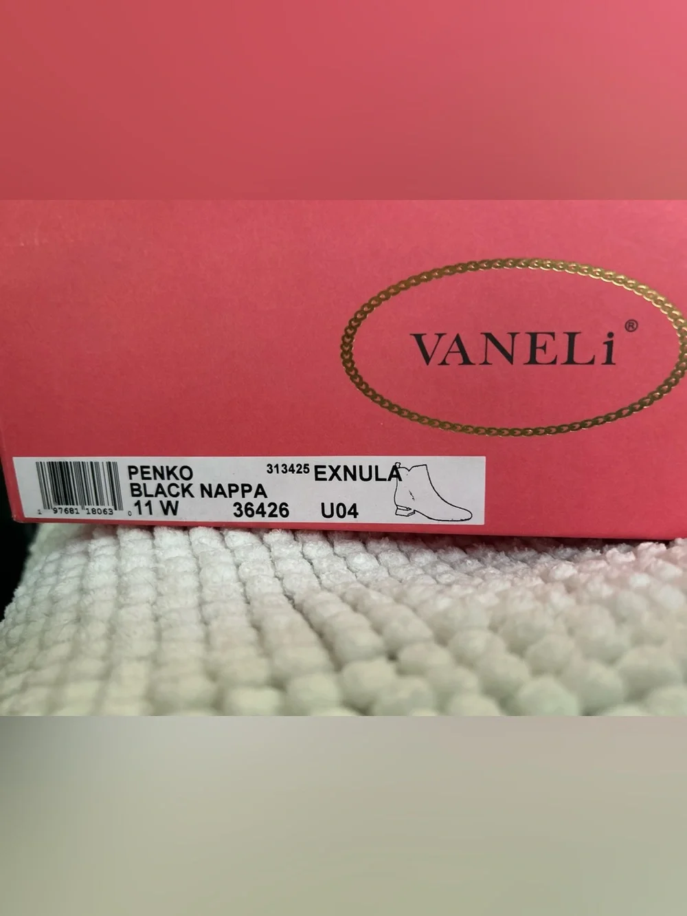 Women’s VANELi Black Nappa Leather Boots Size 11W